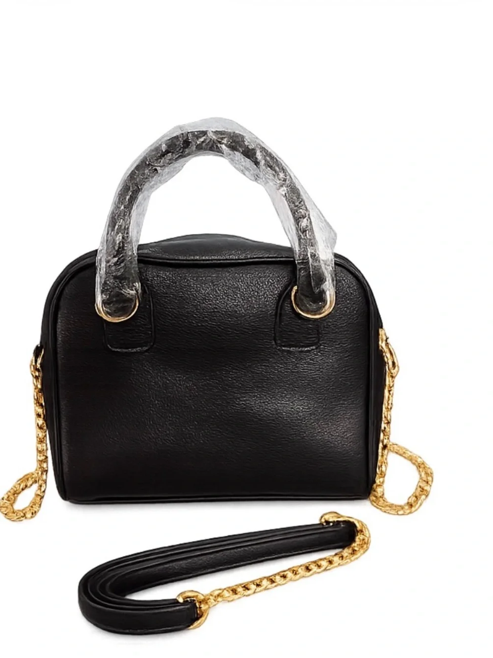 Olivia Miller Minnie Style Black Quilted Bow Crossbody Satchel NWT - Picture 8 of 12